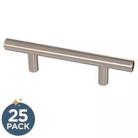 Franklin Brass 726084294202 Liberty 3 Inch 76mm Center-to-center Satin Nickel Steel Bar Drawer Pull 25-pack