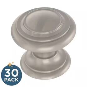 Franklin Brass 744759088512 30-pack Simple Double Ring 1-1/8 Inch 29 Mm Classic Nickel Round Cabinet Knobs