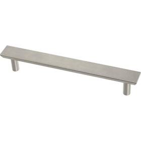 Franklin Brass 885785850671 Simple Chamfered 10-pack Cabinet Handles 5-1/16ft Hole Center Brushed Nickel