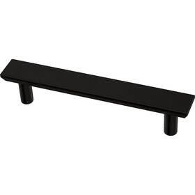 Franklin Brass 885785875391 Simple Chamfered 5-pack Cabinet Handles 3-3/4ft Hole Center Matte Black Kitc