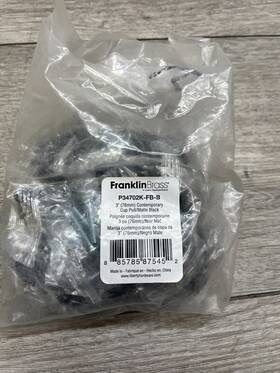 P34702k-fb-b1 Franklin Brass P34702k-cz-b1 Cup Pulls 3 Inch Center Pull Pack Of 10-matte Black