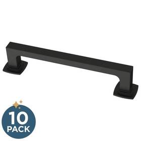P41771k-fb-kt Franklin Brass 10-pack 5-1/16 Inch 128 Mm Classic Matte Black Cabinet Drawer Pulls