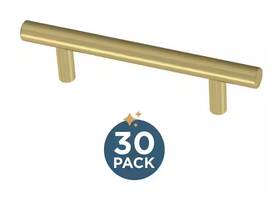 P46640k-523-b3 Franklin Brass 30-pack 3 Inch Satin Gold Simple Round Cabinet Bar Pulls