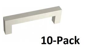 P46645k-ss-b Franklin Brass 10-pack Simple Square 3-3/4 Inch Cabinet Pulls Stainless Steel