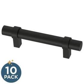 P46649k-fb-b Franklin Brass 10 Pc. Simple Wrapped Matte Black 3-inch Bar Pull