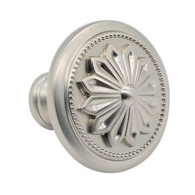 Fretech 635411915843 4 Pack - Cabinet Hardware Knobs Brushed Nickel 1.4 Inch Diameter Round Satin Nick