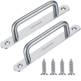 Fulushouxi 667619606896 2 Pcs Barn Door Handles Sliding Pull Stainless Steel Closet Ca
