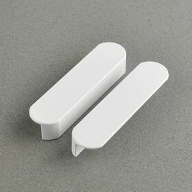 Fh3309-bai76 Funifiti 5 Pack Matte White Kitchen Cabinet Handles Modern Drawer Pulls 3 Inch Hole