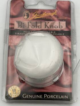 Gainsborough 037425002173 Vintage 2 Inch Porcelain Cabinet Knob And Rosette New Old Stock
