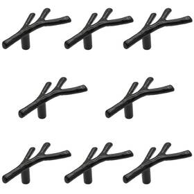 Geenite 616814064369 8 Pack Twig Knobs Tree Branch Handles Drawer Fashion Zinc Alloy Pulls F