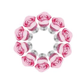 Zy09082197 Geesatis 10 Pcs Pink Crystal Drawer Knobs Cabinet Pulls Handles Vintage Clear Kn