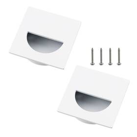 Zy10164764 Geesatis Square Recessed Sliding Closet Door Finger Flush Pulls Pocket Handles Outter