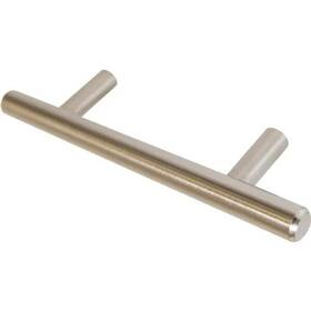 Generic Private Brand 044321006495 6 Inch Hollow Stainless Steel T-bar Pull Handle With Screws In Satin Nickel- Set Of 5