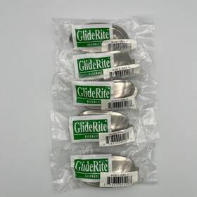 4081-sn-1 Glide-rite Gliderite Satin Nickel Classic Bin Pulls Set Of 5 New