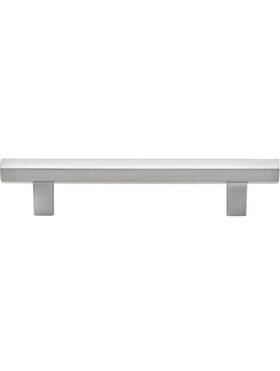 5002-128-sg Glide-rite Gliderite 5 Inch Center-to-center Hex Silver Solid Handle Bar Cabinet Drawer Pull