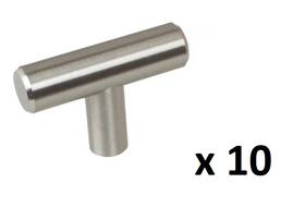 7002-t-ss Glide-rite 10-pack Gliderite 2-3/8 Inch Thick Solid Stainless Steel Finish T-bar Knobs