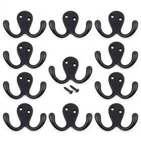 Gliderite 073397956397 Lot 10 Hardware Cabinet Octopus Double Hook 2 Oil Rubbed Bronze
