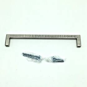 21683-192-sg-10 Gliderite 7-9/16 Inch Center-to-center Solid Square Slim Satin Nickel Cabinet Bar 10-pack
