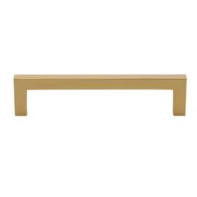 Gliderite 313046447402 5 Inch Brass Gold Solid Square Slim Cabinet Bar Pull 10-pack