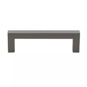 Gliderite 313108267245 3-3/4 Inch 96mm. Center-to Center Graphite Solid Square Slim Cabinet Bar Pull