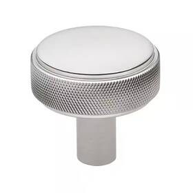 Gliderite 711181081206 1-1/2 Inch Satin Nickel Solid Round Knurled Cabinet Drawer Knobs 10-pack