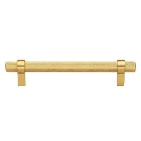 8007-128-bg-10 Gliderite 5 Inch 128 Mm Center-to Center Brass Gold Knurled Bar Pull 10-pack