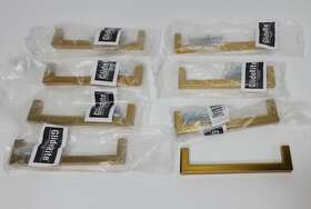 21683-128-bg-1 Gliderite Hardware 21683-128-bg 8 Pack Solid Cabinet 5 Inch Cc Bar Pull In Brass Gold