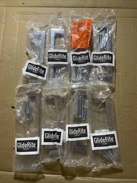 21683-128-pc Gliderite Hardware 5 Inch Cc Solid Square Slim Bar Pull Polished Chrome - Lot Of 8