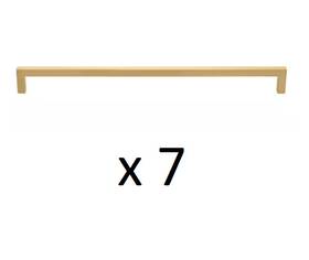 21683-320-sg Gliderite Hardware 7 12-5/8 Inch C/c Satin Gold Slim Square Cabinet Drawer Bar Pulls