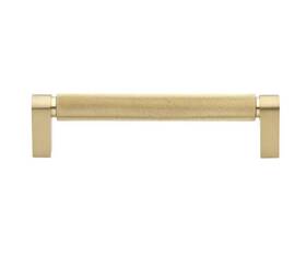 4788-128-sg-10 Gliderite Hardware 4788-128-sg 2-pack 5 Inch Satin Gold Solid Knurled Bar Pull