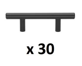 5007-64-mb Gliderite Hardware 3 10-packs 2-1/2 Inch C/c Matte Black Solid Handle Drawer Bar Pulls