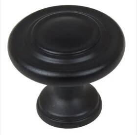 5415-mb-1 Gliderite Hardware 5415-mb 1-1/4 Inch Classic Round Cabinet Drawer Knob Matte Black- - 10pc