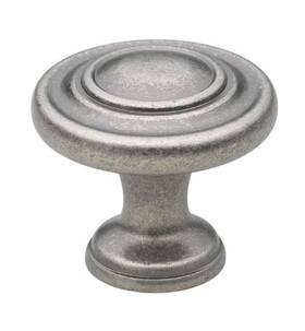 5415-wn-1 Gliderite Hardware 5415-wn 14pk - 1-1/4 Inch Classic Round Cabinet Knob Weathered Nickel