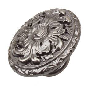 5710-bp-50 Gliderite Hardware Old World Ornate Oval Cabinet Knobs 50 Pack 2 Inch Brushed Pewter