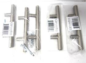 7006-96-ss-1 Gliderite Hardware 7006-96-ss 5-gliderite 3 Inch Cc Solid Bar Thick Cabinet Pull Stainless Steel -
