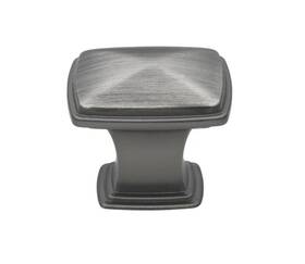 81091-bp-1 Gliderite Hardware 81091-p 10 1-1/4 Inch Square Deco Cabinet Knob Satin Pewter -