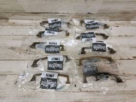 87380-128-ab-1 Gliderite Hardware 87380-128-ab 5 Inch Antique Brass Deco Base Cabinet Drawer Pull Lot 10