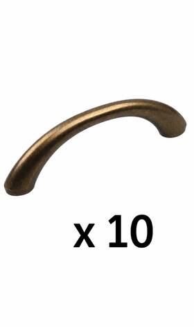 Gliderite Hardware 87650-ab Lot Of 10 2-3/4 Cc Cabinet Loop Drawer Pull Antique Brass - 87650-ab-1