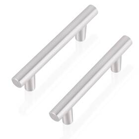 B01dy0rwlc Gobrico 50 Pack 3 Inch 76mm Hole Center Cabinet Pulls Brushed Nickel Kitchen H