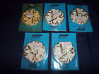 T-583 Gold Vintage 5 Drawer Ivory Cabinet Backplates Amerock