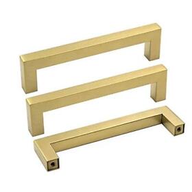 Lsj12 Goldenwarm 5 Inch Gold Cabinet Pulls 10 Pack Brushed Brass