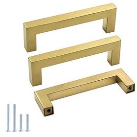 Lsj12gd96 Goldenwarm 715020925102 10 Pack 3-3/4in Cabinet Pulls Brass Kitchen Furniture Hardware - Mo