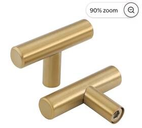 Goldenwarm 715776299533 10 Pack Brushed Brass Cabinet Knobs Kitchen Hardware Lot 7b