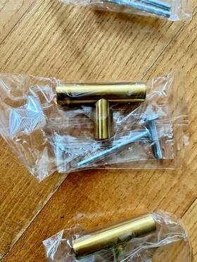 Goldenwarm 786467817084 7-pack Gold Cabinet Knobs And Pulls Brushed Dresser Drawer 2 In X 1in