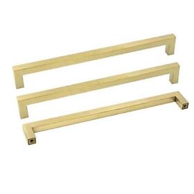 Goldenwarm Antique Brushed Brass Modern Cabinet Hardware 10in Drawer Handles
