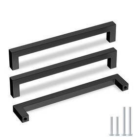 B01mtye4k3 Goldenwarm 15x Black Dresser Pulls Handle Stainless Steel Modern Hardware 7-1/2 Inch
