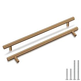 B0bsggrcc3 Goldenwarm 25-pack Champagne Bronze Cabinet Pulls 10in Gold Handles Brushed