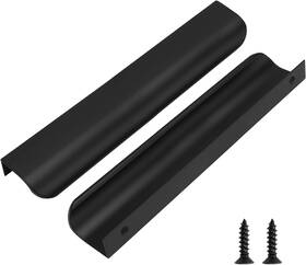 B0btcqhxqd Goldenwarm 25 Pack 6-1/4 Inch Black Finger Pulls Cabinet Handles For Kitchen Drawer