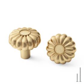 B0c5h7k436 Goldenwarm 6pk Gold Pumpkin Dresser Knobs Cabinet Pulls Hardware Zinc Alloy