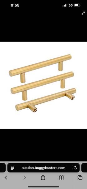 Ls201cb96-25 Goldenwarm 25 Pack Cabinet Bar Handles Brushed Brass Dresser Drawer Pulls 3-3/4in 96mm